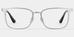 Aubrey Rectangle Silver Glasses