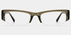 Trevor Clear Brown Rectangle Glasses