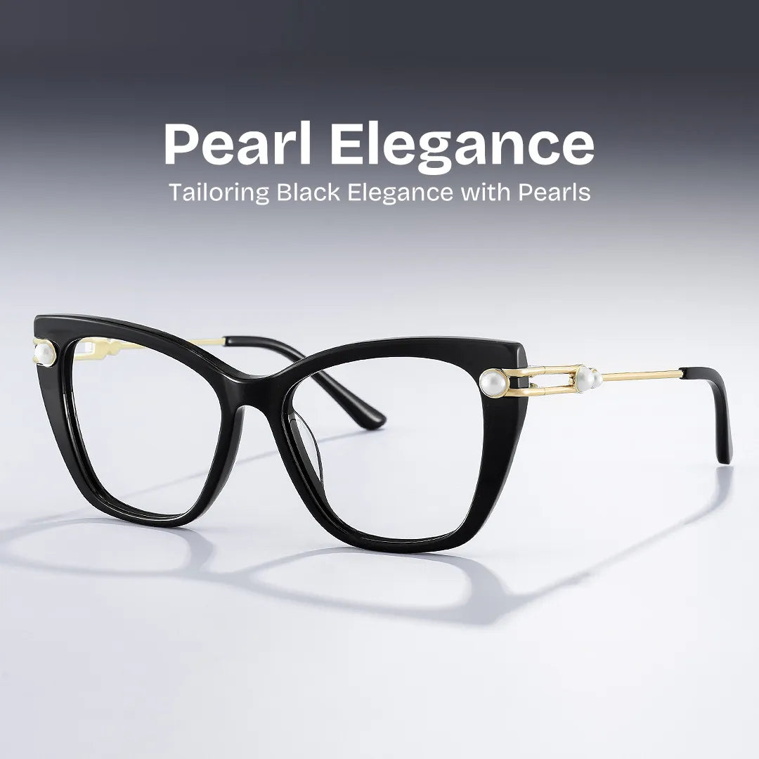Victor Cat eye Black Glasses