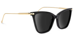 Hilary Butterfly Black Sunglasses