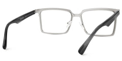 Sharma Rectangle Silver Glasses