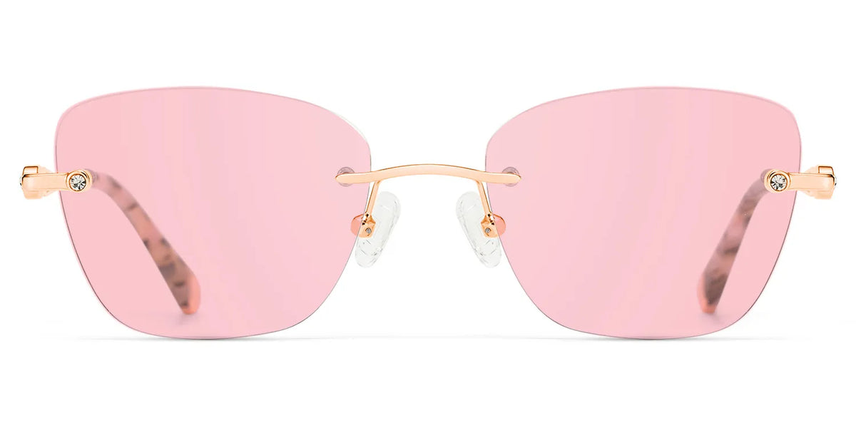 Seth Rectangle Rose Gold Glasses