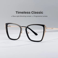 Juniper Rectangle Black Glasses