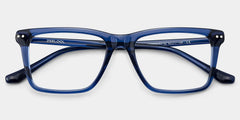 Harper Rectangle Blue Glasses
