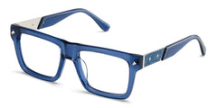 Trent Rectangle Blue Glasses