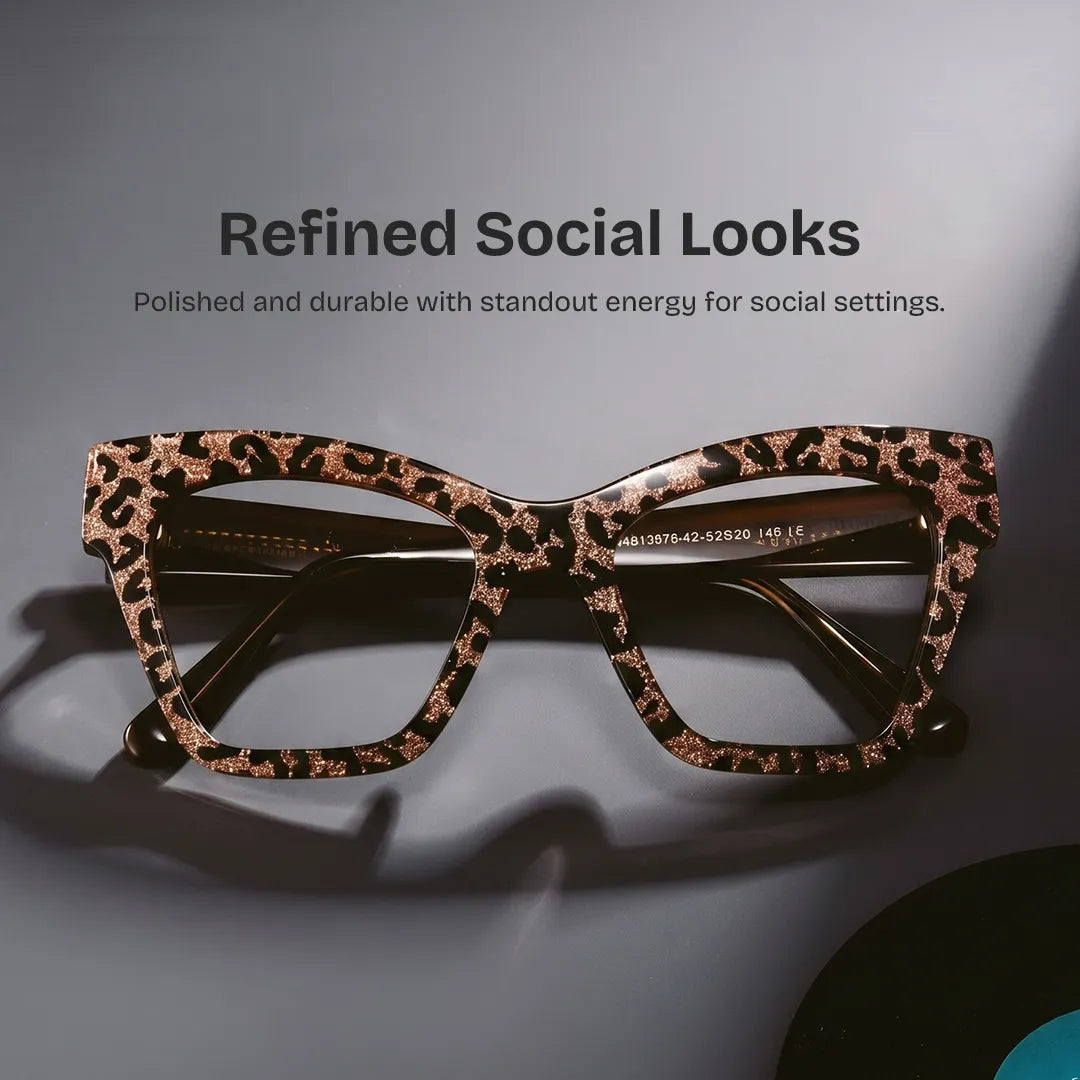 Ansyah Cateye Leopard Glasses
