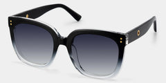 Ebony Square Black Clear Glasses