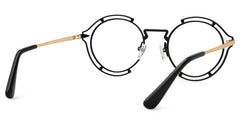 Frazer Round Black Glasses