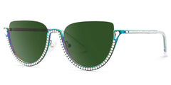 Sparkle Cateye Iridescent Sunglasses