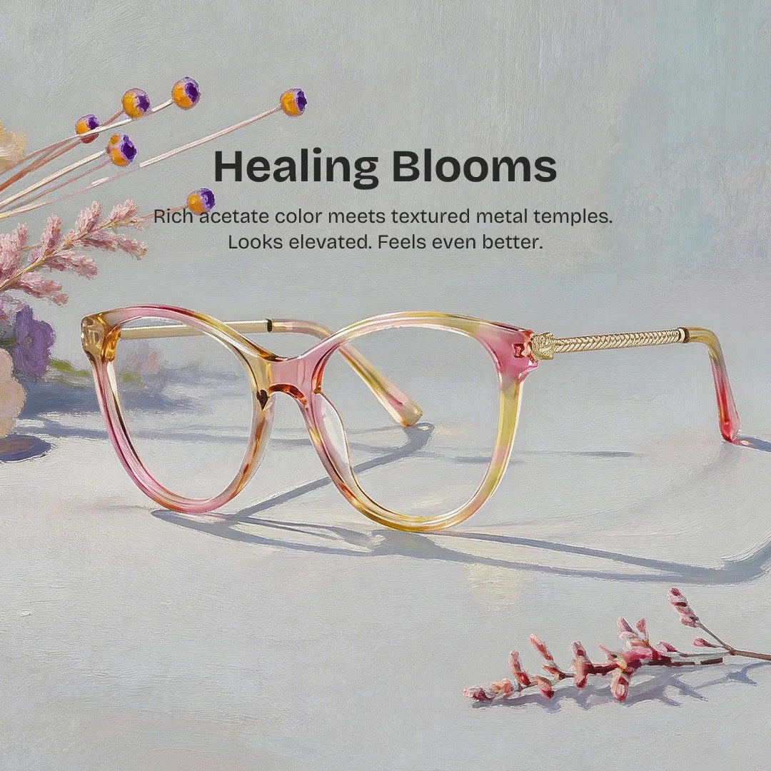 Eli Floral Round Glasses