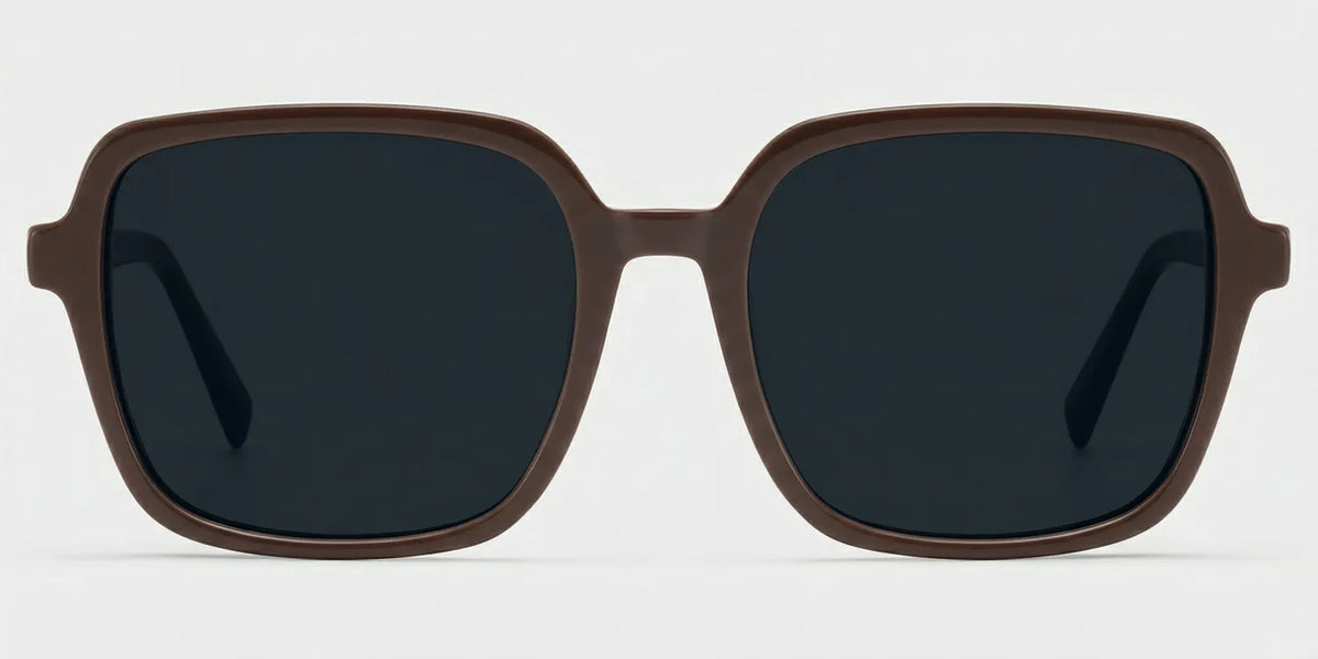 Kenneth Dark Brown Square Glasses
