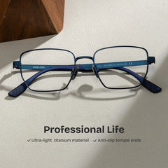 Jameson Geometric Blue Glasses
