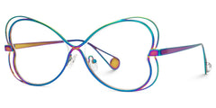 Aretha Geometric Iridescent Glasses