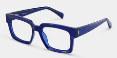 Amadeo Rectangle Blue Glasses