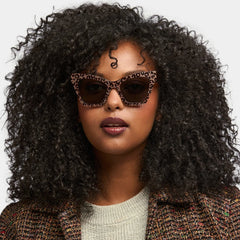 Ansyah Cateye Leopard Glasses