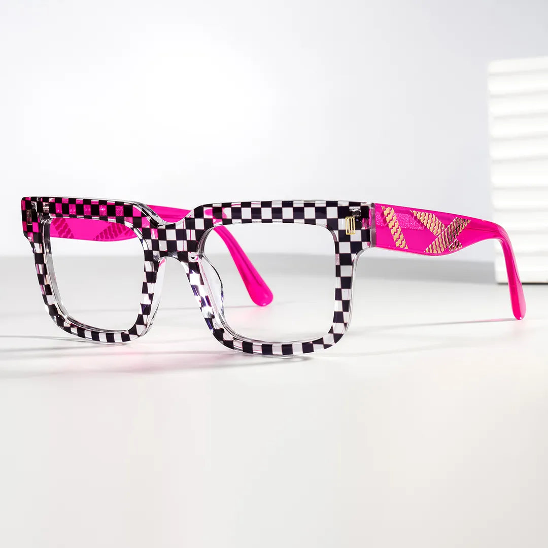 Thomason Rectangle Black Clear Glasses