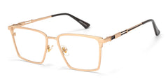 Finn Rectangle Gold Glasses