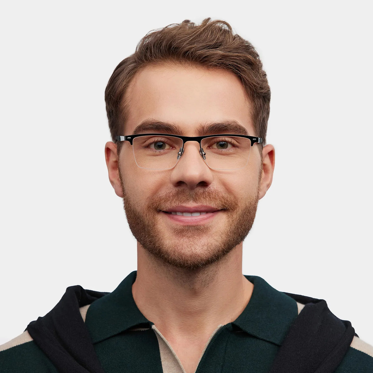Brock Browline Black Glasses
