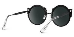 Nelida Round Black Glasses