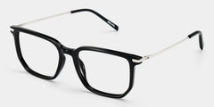 Michelle Rectangle Black Glasses