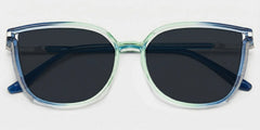 Rodz Square Blue-Green Glasses