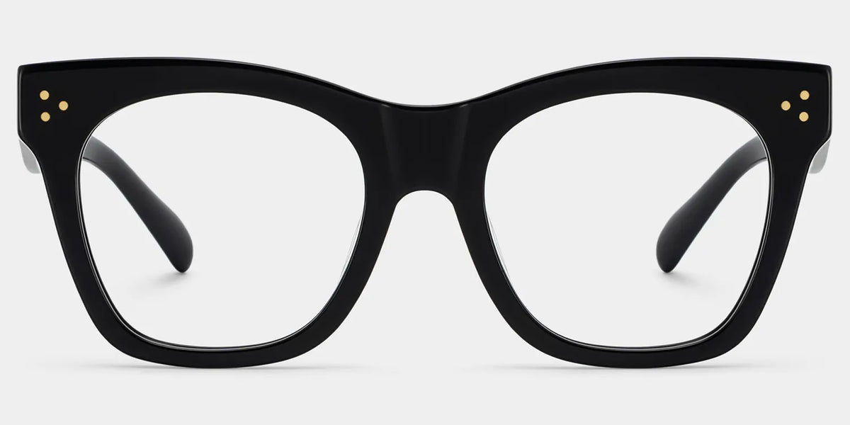 Gordon Rectangle Black Glasses