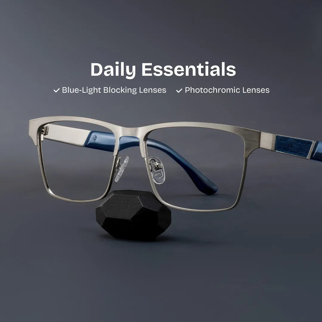 Jasper Browline Silver Glasses