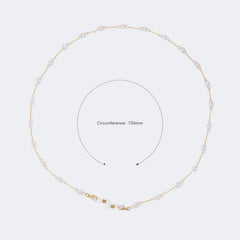 Stylish Elegant Pearl Gold Eyeglasses Chains