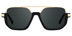 Oromiya Aviator Black Gold Glasses