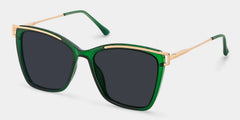 Krystle Square Green Glasses