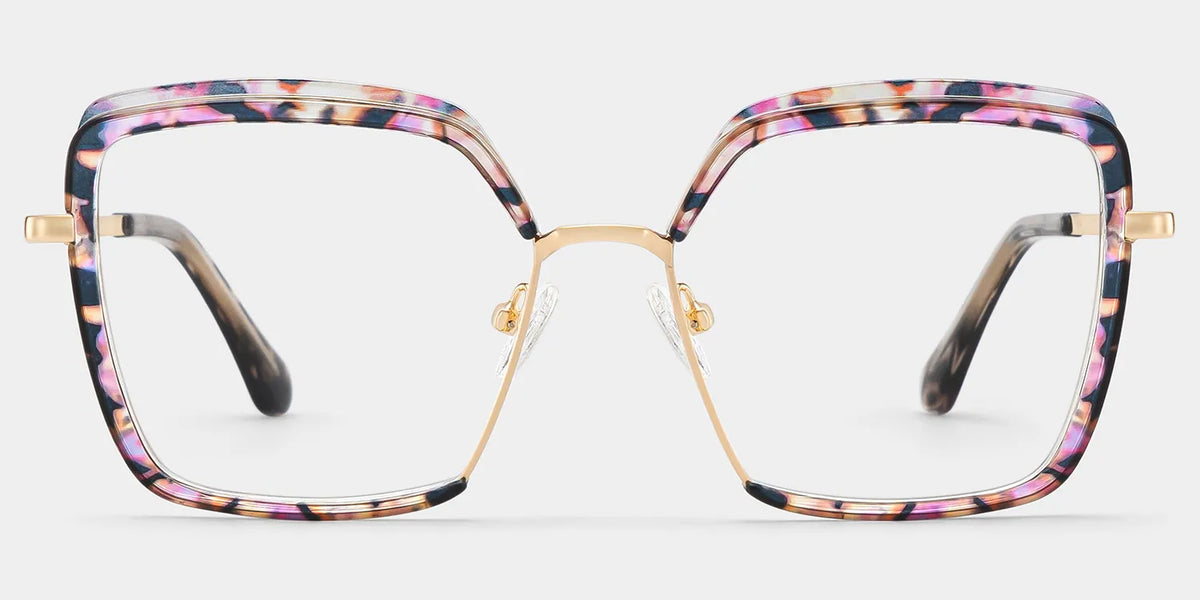 Cordaro Square Pink-Floral Glasses