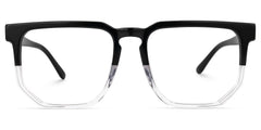 Matherne Square Black-Clear Glasses