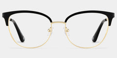 Lacey Browline Black Glasses