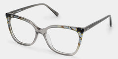 Jolie Gray Butterfly Glasses