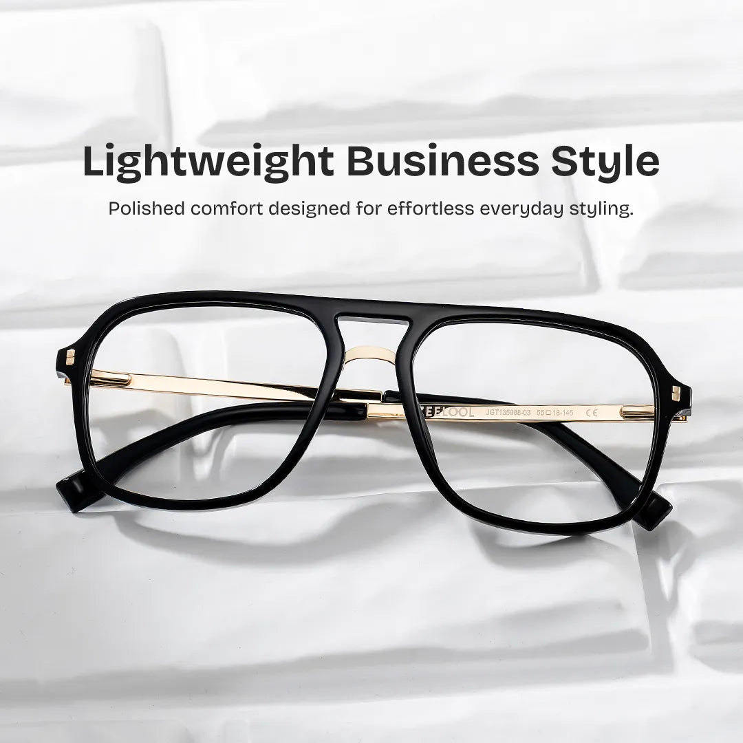 Kilworth Aviator Black Glasses