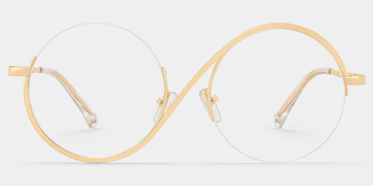 Flozif Round Gold Glasses
