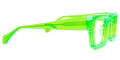 Glaucia Square Green Glasses