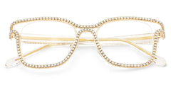 Shine Square Gold Glasses