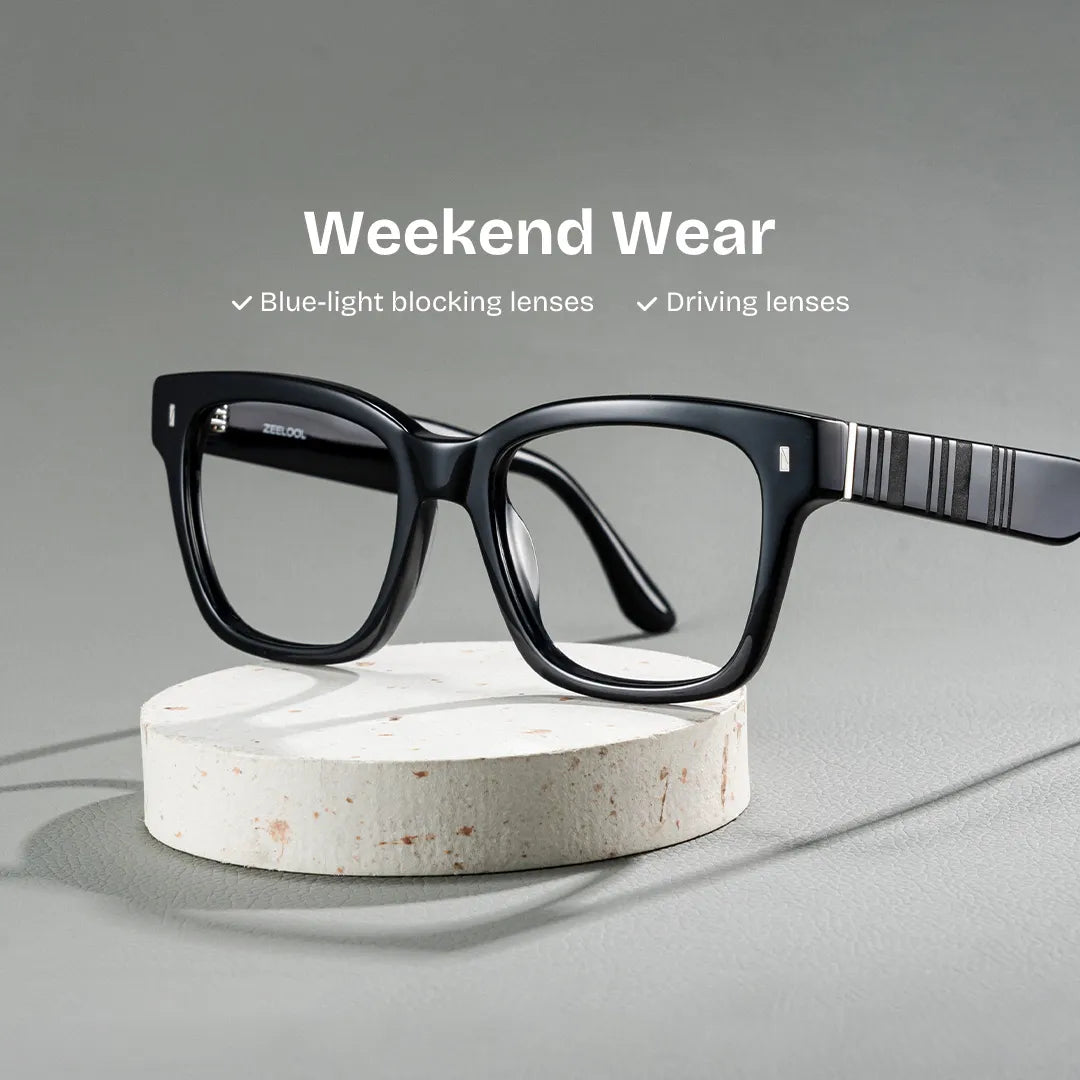 Pride Square Black Glasses