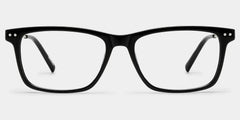 Eleanor Rectangle Black Glasses