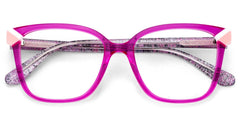 Nolan Square Neon Pink Glasses