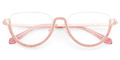 Sparkle Cateye Pink Glasses