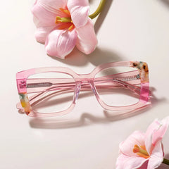 Flair Square Pink Glasses