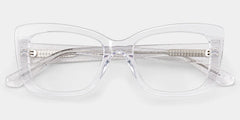 Leona Rectangle Clear Glasses