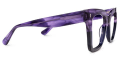 Kathya Square Purple Glasses