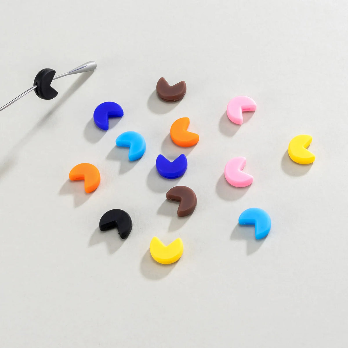 7 Pair Moon Shape Multicolor Non-Slip Ear Grips