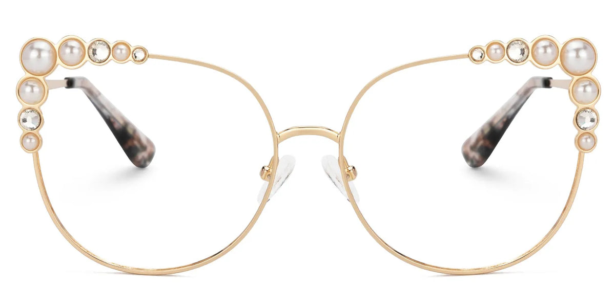Wallice Cateye Gold Glasses