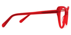 Charis Cat Eye Red Glasses