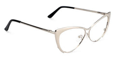 Ellen Cateye Silver Glasses