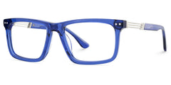 Emerson Rectangle Blue Glasses